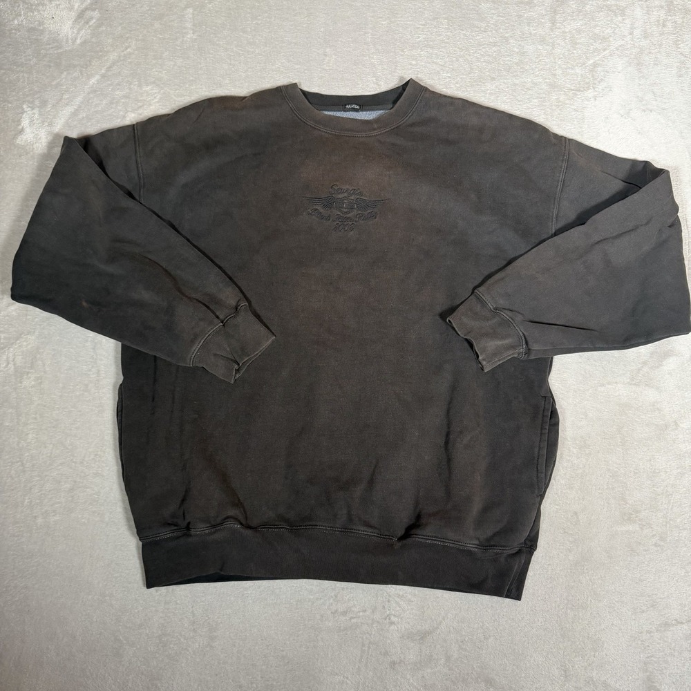 Wild Cat Mens XL Gray Cotton Fleece Sturgis Black Hills Rally 2008 Sweatshirt